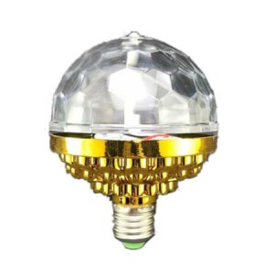Rotating RGB Bulb Lamp Magic Ball Festival 6 LEDs 3 Colors Lighting Mini Stage Disco DJ Light E27
