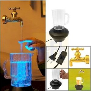 Magic Water tap faucet fountain with color LED lightning