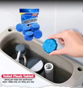 10 pcs Toilet Bowl Deodorizer Cleaner Powerful Automatic Flush For Bathroom Cleaning Ball Tablets For Bathroom (Multicolor Pack 1)