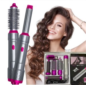 5 In 1 Hair Dryer Brush Powerful Hair Blow Dryer Hot Air Brush Multi-Styler Automatic Hair Curlers Air Styling Curling Iron