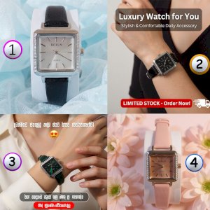 BESTKANG Leather Strap Watches for Women Elegant Dainty Ladies Watch Vintage Rectangle Women Quartz Wrist Watch